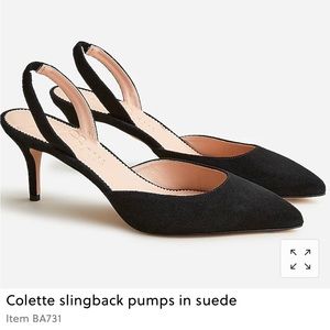 Colette Slingback Pumps in Suede